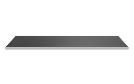 Trehylle 900x300 Svart