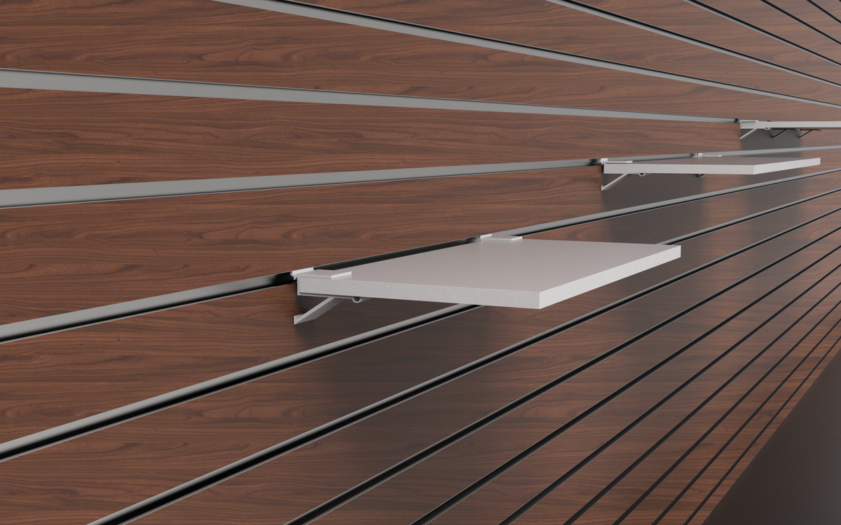 Plankdrager Aluminium Wit