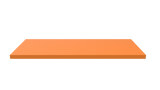 Dřevěná police 600x300 Oranžová