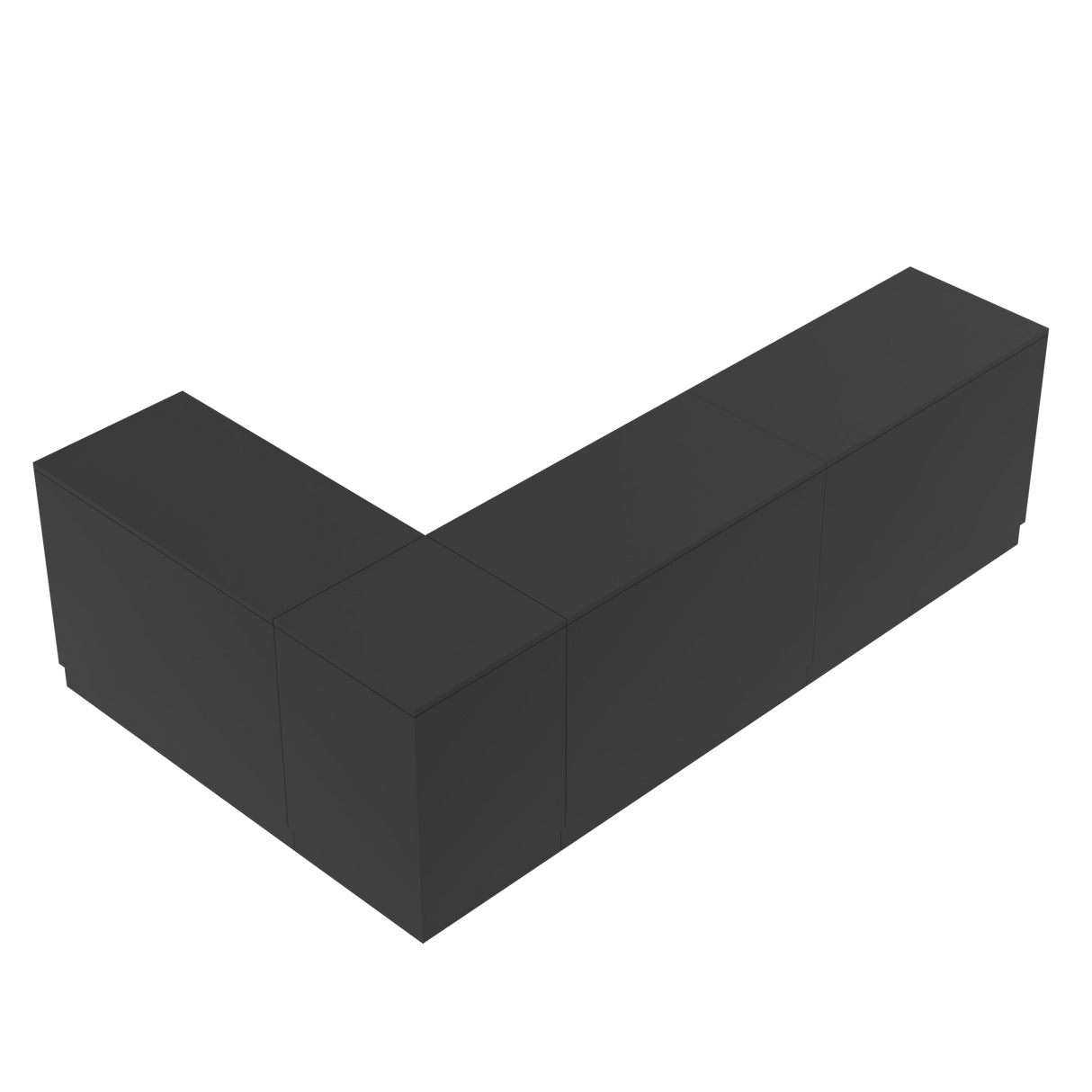 Butiksdisk L, Svart/Svart.