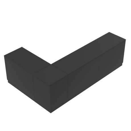 Butiksdisk L, Svart/Svart.