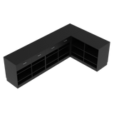 Butiksdisk L, Svart/Svart.