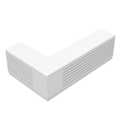 Butiksdisk L, Vit/Vit, (300x180)