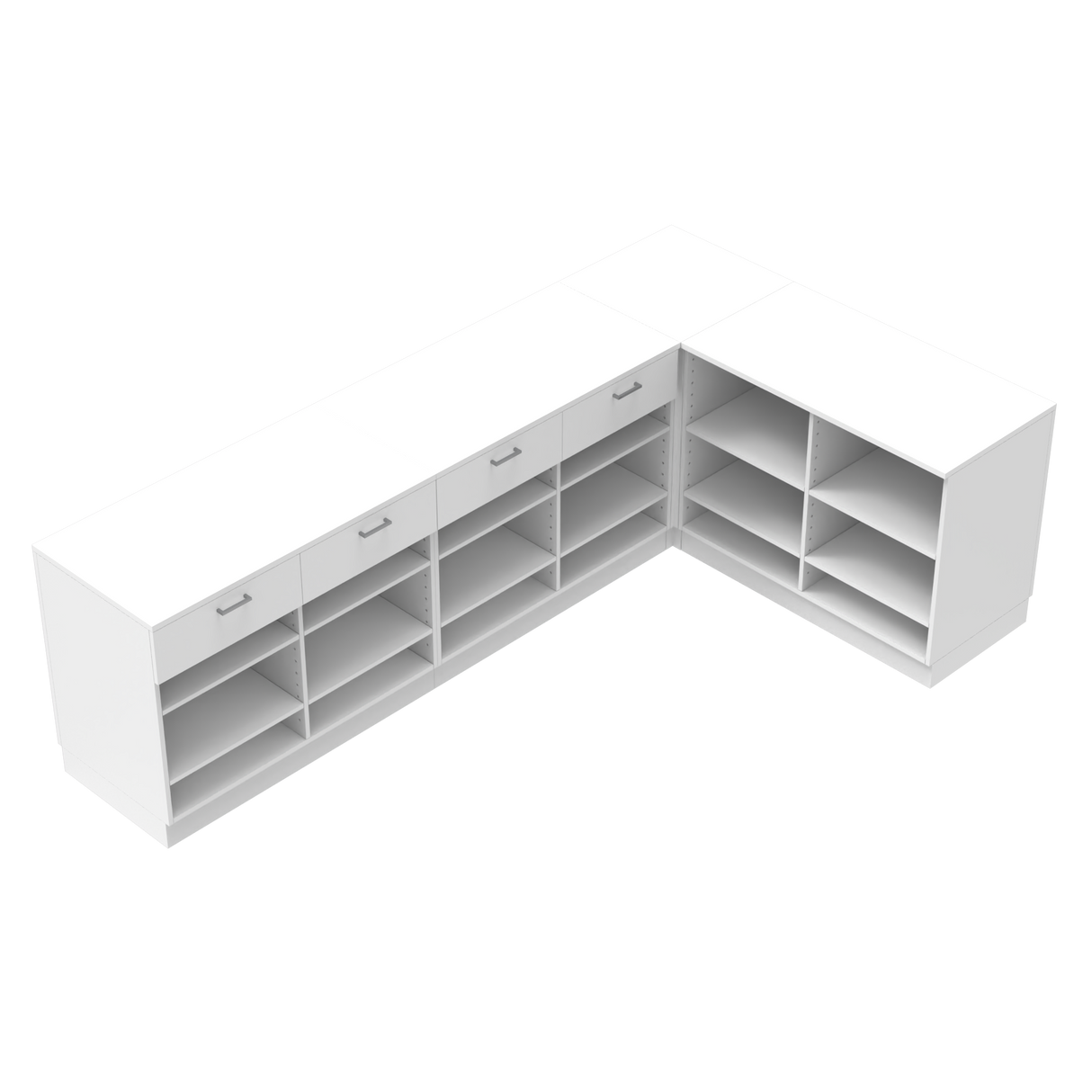 Butiksdisk L, Vit/Vit, (300x180)