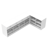 Butiksdisk L, Vit/Vit, (300x180)