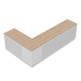 Butiksdisk L, Vit/Ek, (300x180)