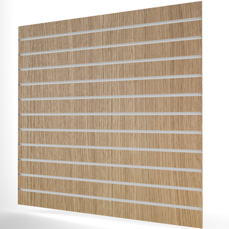 Oak Slatwall Panel (1200mm x 1200mm) 4ft x 4ft