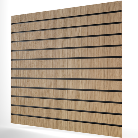 Oak Slatwall Panel (1200mm x 1200mm) 4ft x 4ft