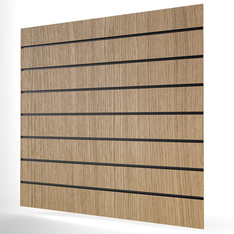 Oak Slatwall Panel (1200mm x 1200mm) 4ft x 4ft