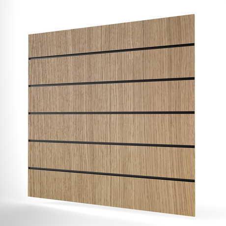 Oak Slatwall Panel (1200mm x 1200mm) 4ft x 4ft