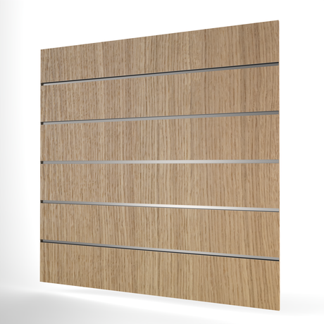 Oak Slatwall Panel (1200mm x 1200mm) 4ft x 4ft