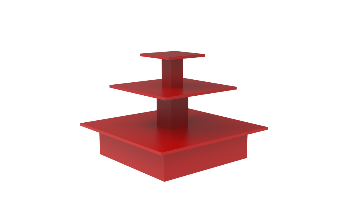 Pyramidbord Röd