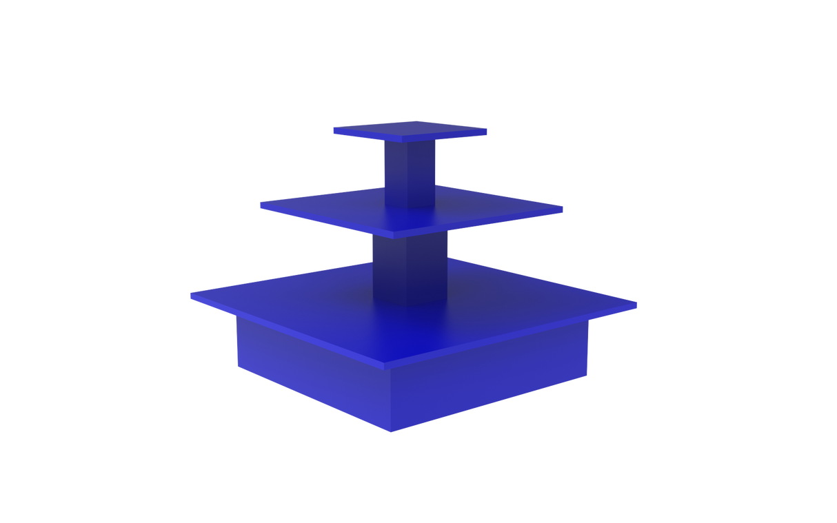 Pyramidbord Blå
