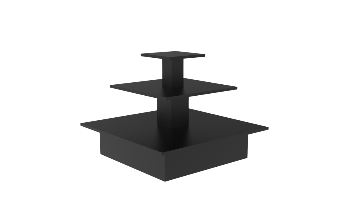 Pyramidbord svart