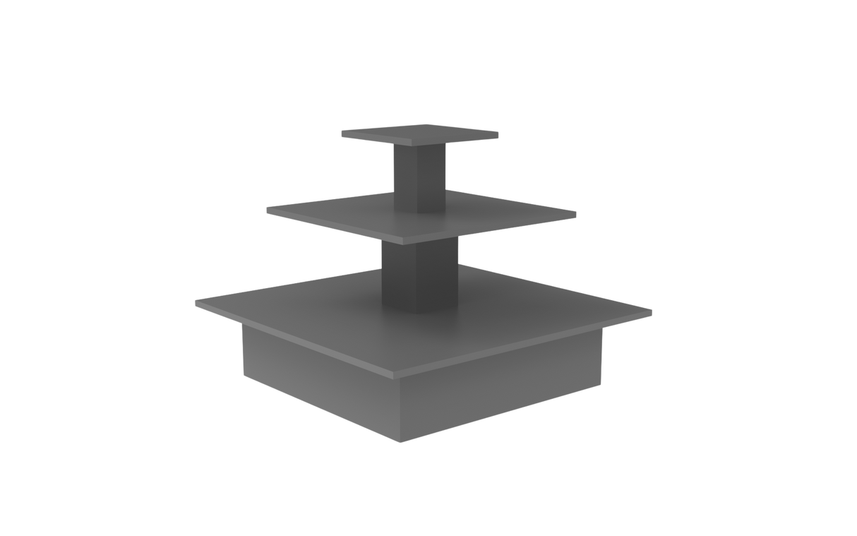 Pyramidbord Grå