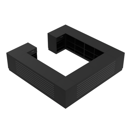 Butiksdisk H, Svart/Svart, (360x360)