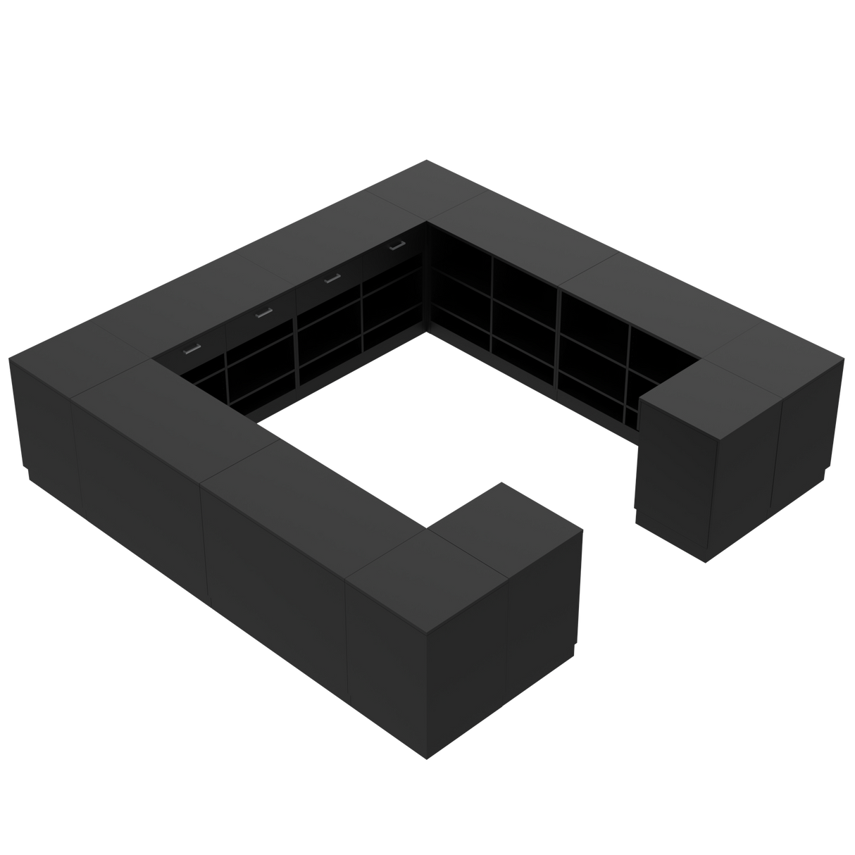Butiksdisk H, Svart/Svart, (360x360)