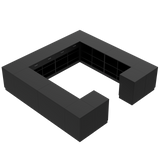 Butiksdisk H, Svart/Svart, (360x360)