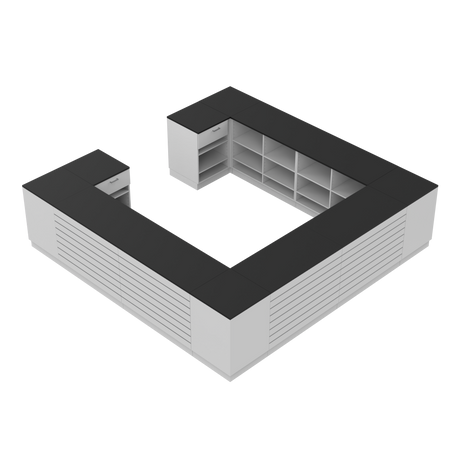 Butiksdisk H, Vit/Svart, (360x360)