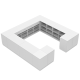 Butiksdisk H, Vit/Vit, (360x360)