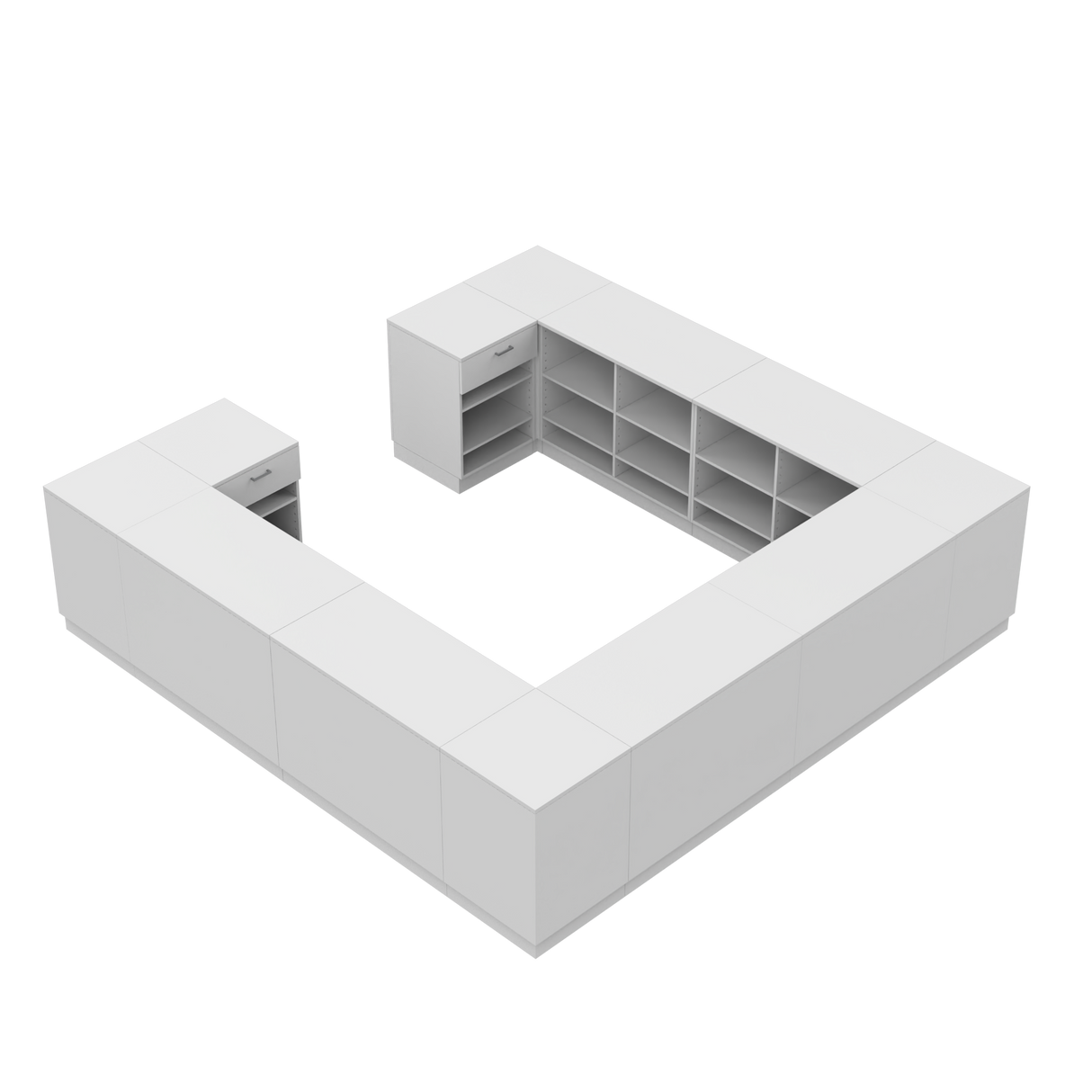 Butiksdisk H, Vit/Vit, (360x360)
