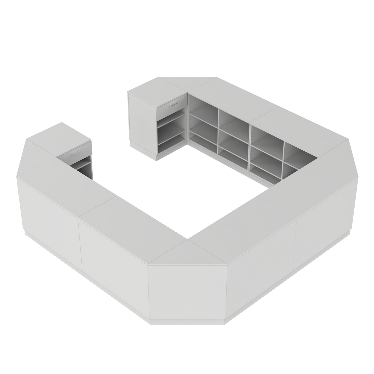 Butiksdisk O, Vit/Vit