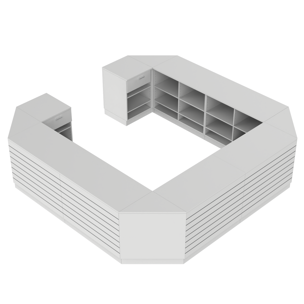 Butiksdisk O, Vit/Vit