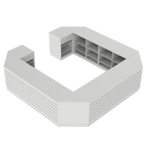 Butiksdisk O, Vit/Vit
