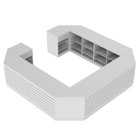 Butiksdisk O, Vit/Vit