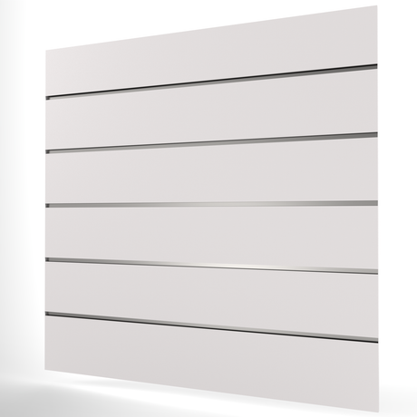 Vit Spårpanel (1200mm x 1200mm) 4ft x 4ft