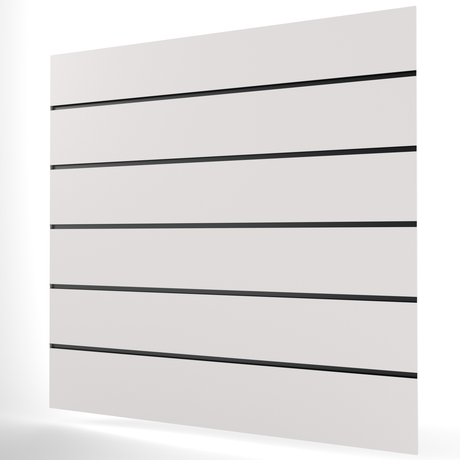 Vit Spårpanel (1200mm x 1200mm) 4ft x 4ft