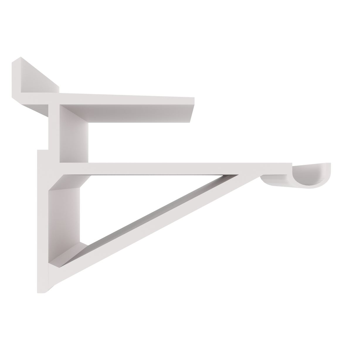 Hyllbärare Färglös Aluminium