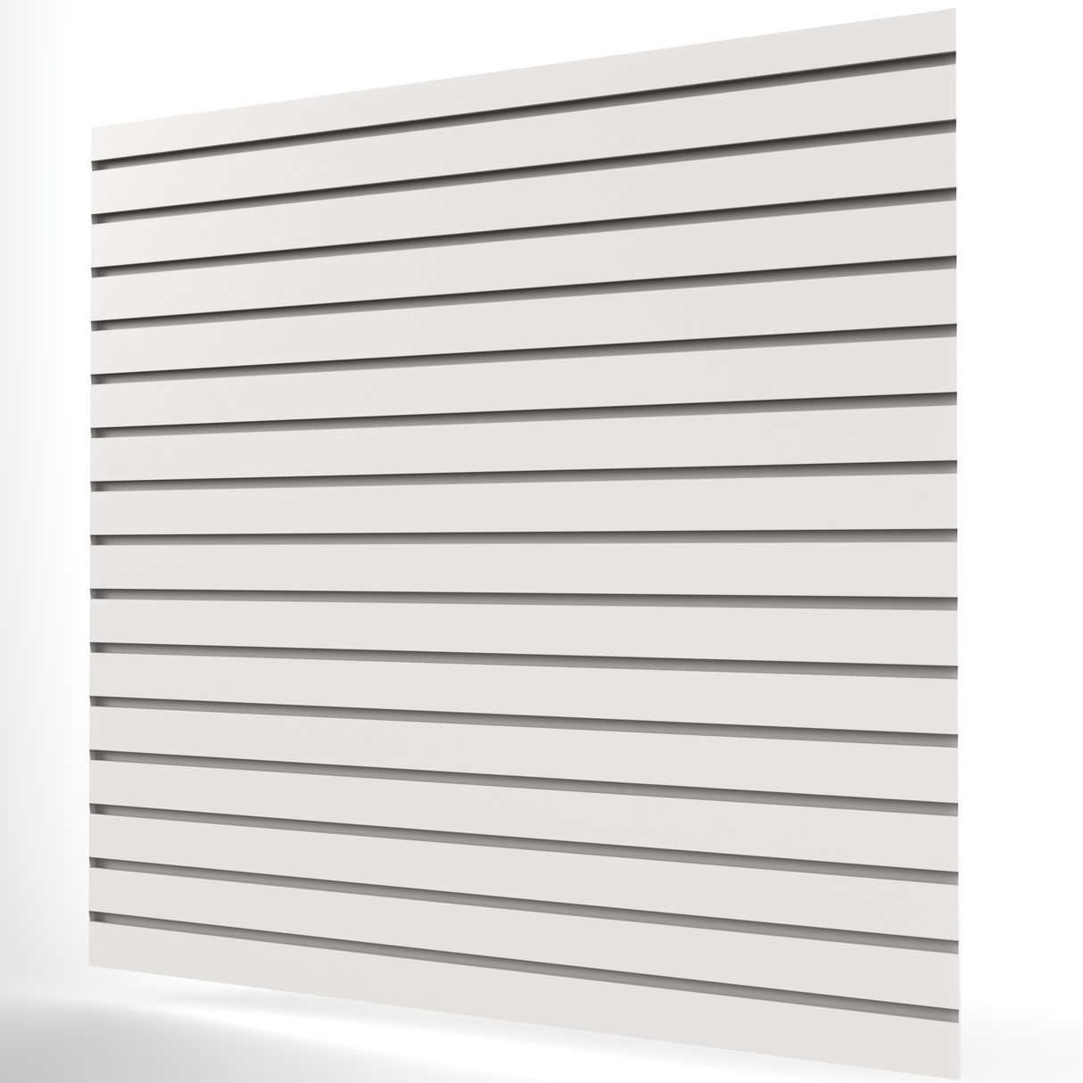 Vit Spårpanel (1200mm x 1200mm) 4ft x 4ft