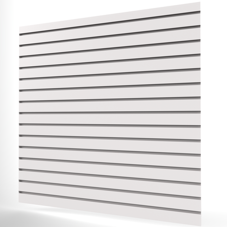 Vit Spårpanel (1200mm x 1200mm) 4ft x 4ft