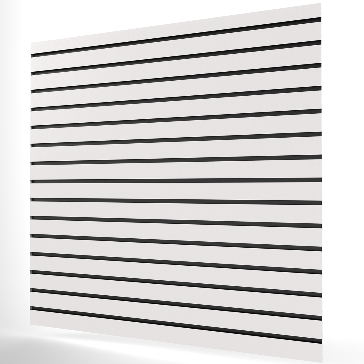 Vit Spårpanel (1200mm x 1200mm) 4ft x 4ft