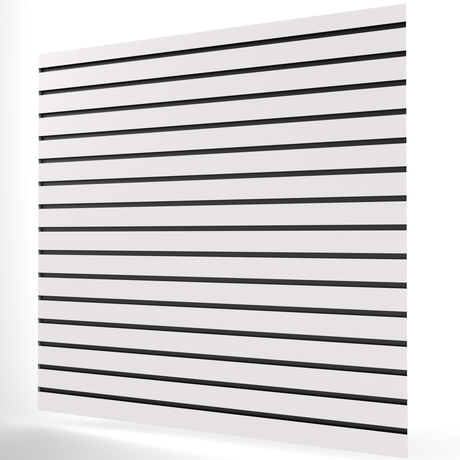 Vit Spårpanel (1200mm x 1200mm) 4ft x 4ft