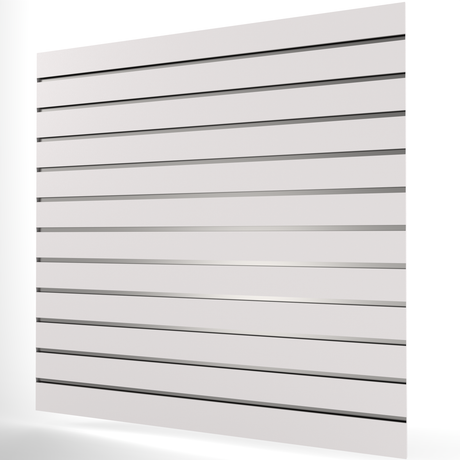 Vit Spårpanel (1200mm x 1200mm) 4ft x 4ft