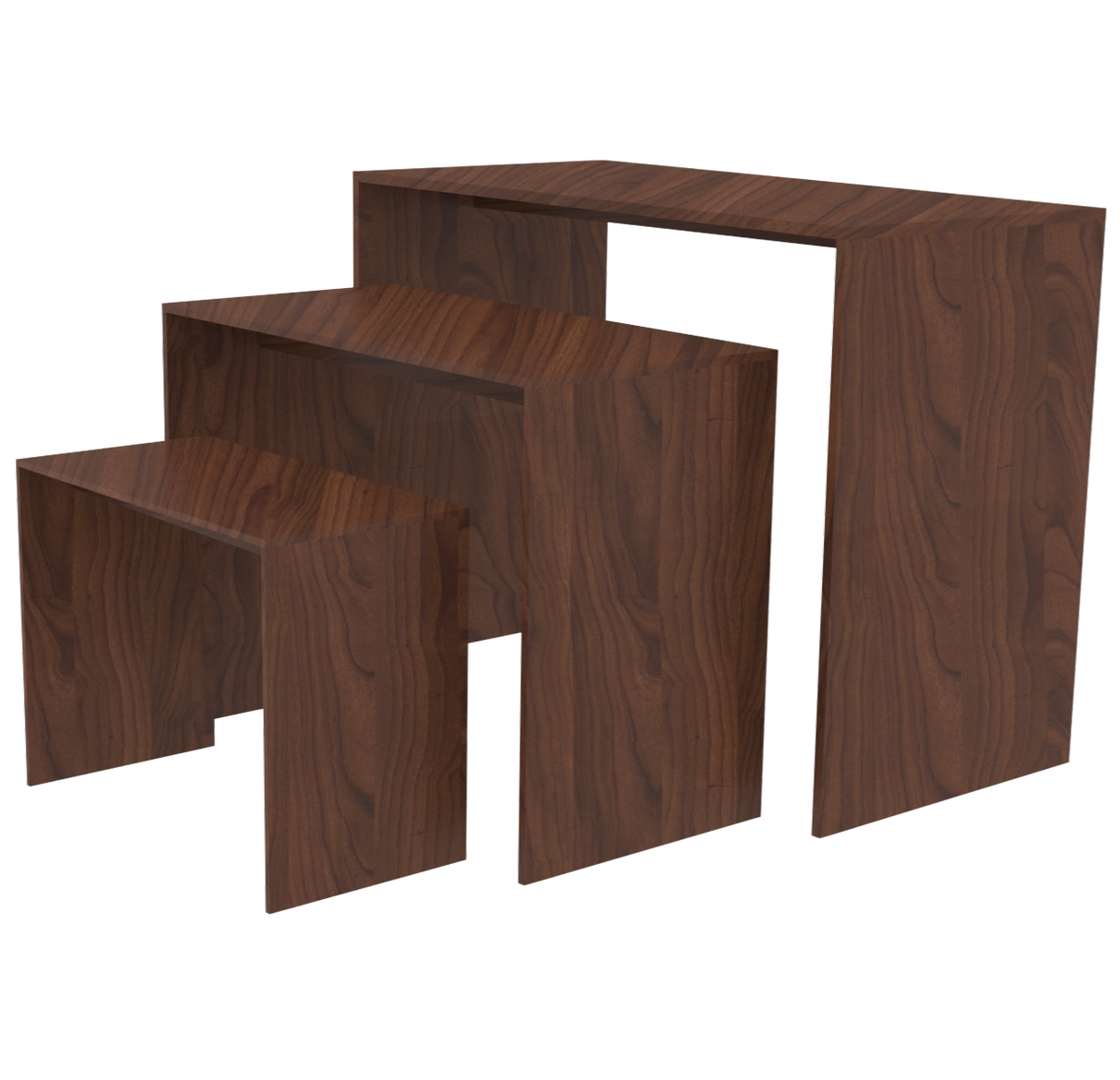 Table d'affichage Noyer