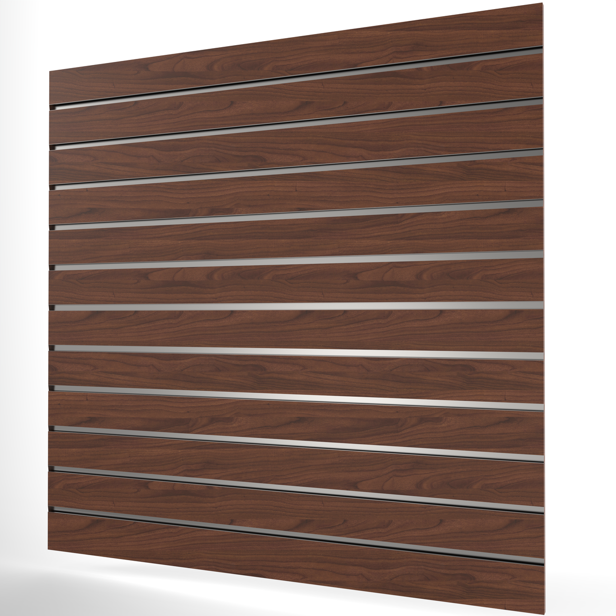 Walnoot Slatwall Paneel (1200mm x 1200mm) 4ft x 4ft