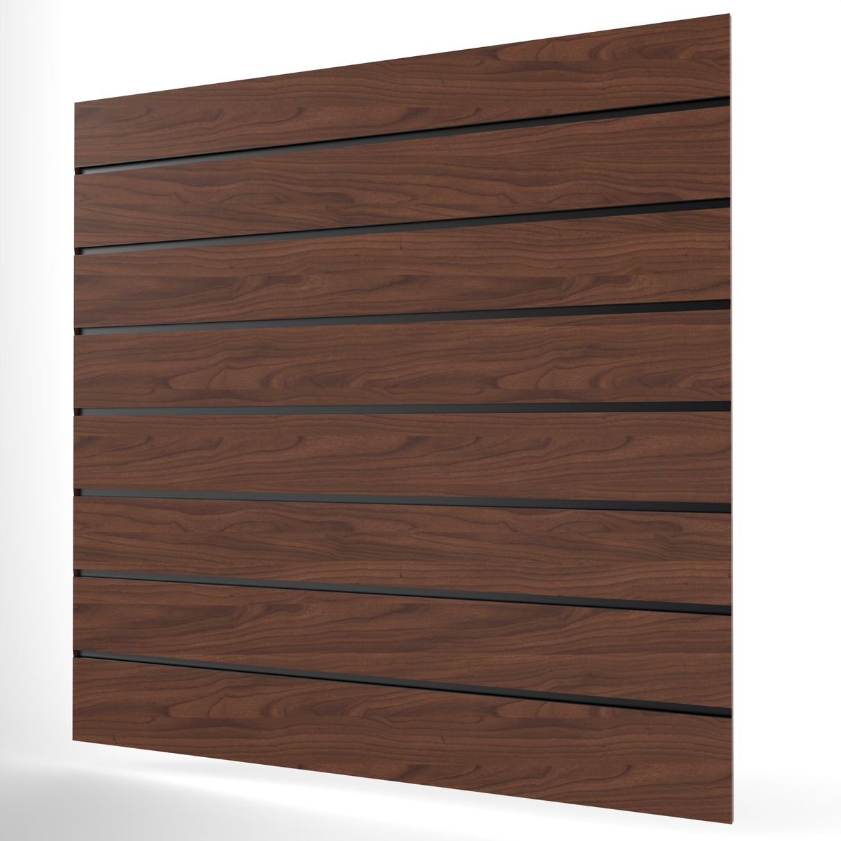 Walnoot Slatwall Paneel (1200mm x 1200mm) 4ft x 4ft