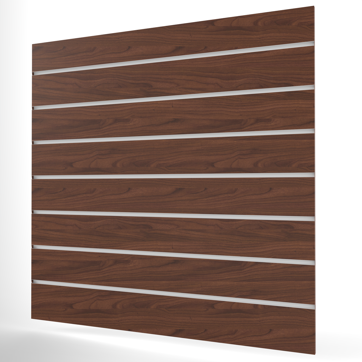 Walnoot Slatwall Paneel (1200mm x 1200mm) 4ft x 4ft