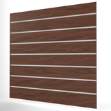 Walnoot Slatwall Paneel (1200mm x 1200mm) 4ft x 4ft