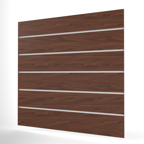 Walnut Slatwall Panel (1200mm x 1200mm) 4ft x 4ft