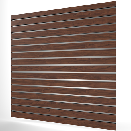 Valnøtt sporpanel (1200mm x 1200mm) 4ft x 4ft