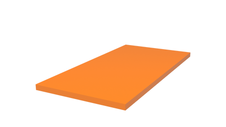 Trähylla 600x300 Orange