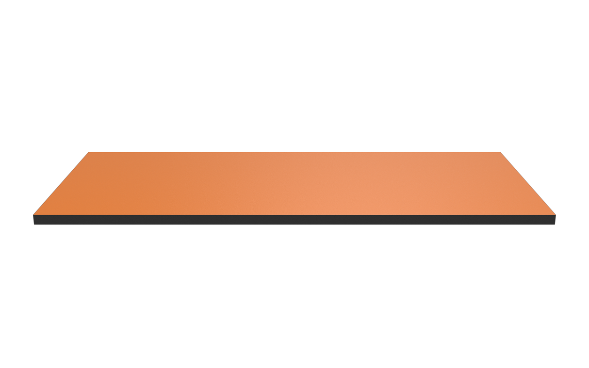 Wooden Shelf 900x400 Orange