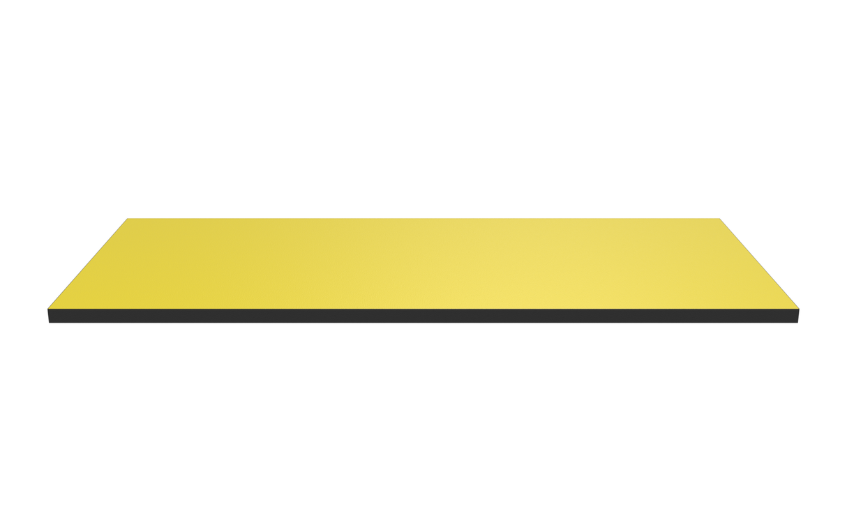Trähylla 900x400 Gul