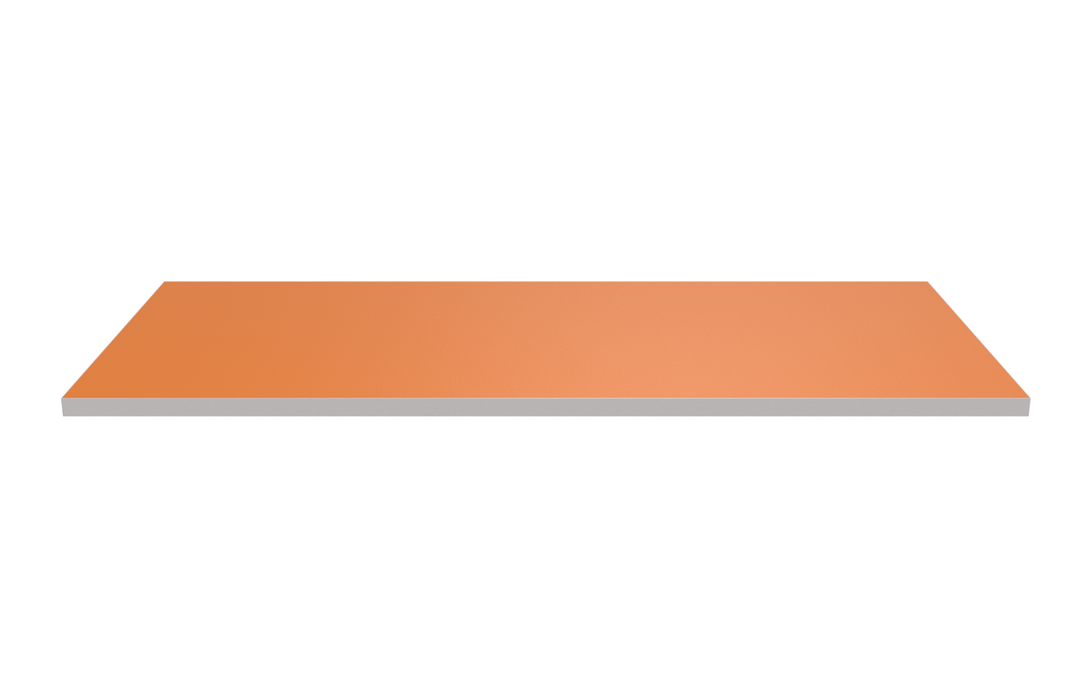 Wooden Shelf 900x400 Orange