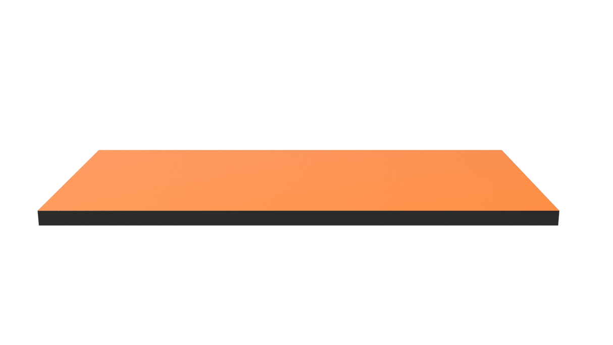 Dřevěná police 600x300 Oranžová