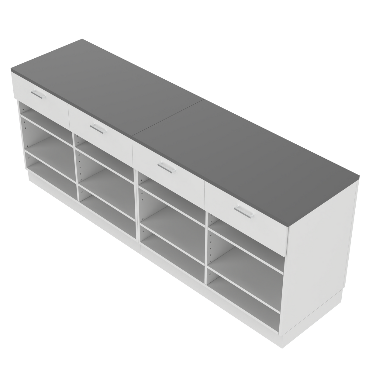 Butiksdisk I, Vit/Grå